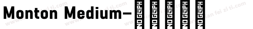 Monton Medium字体转换